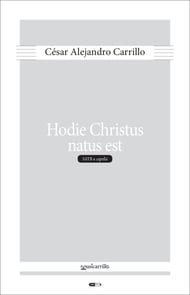 Hodie Christus natus est SATB choral sheet music cover Thumbnail